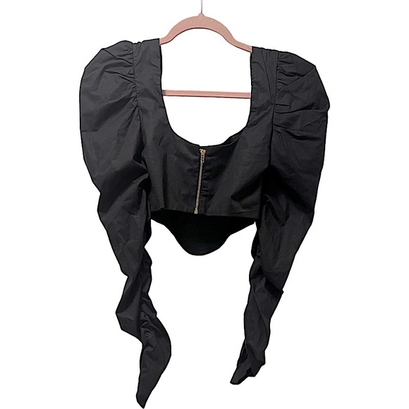 H:OURS NWOT Mona Top In Black Size XS - Picture 7 of 11